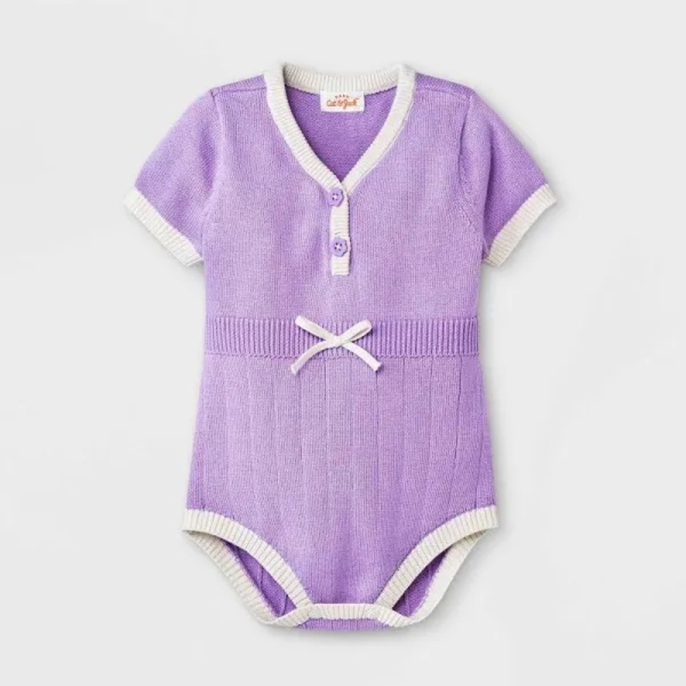 6-9m cat and jack sweater onesie